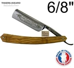 Thiers Issard Evide Sonnant Extra 6/8" Straight Razor Olivewood Scales - France. Fixed Price $241.00.