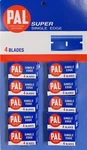 Pal Blue Single Edge Razor Blades By Personna 10 Packs Of 4. Fixed Price $26.99.