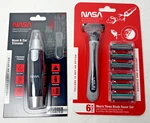 New Nasa Men's Razor Set Blades 6 Pack + Nose & Ear Trimmer. Fixed Price $48.87.