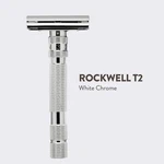 Rockwell T2 Twist-to-open Double-edge Safety Razor White Chrome Brand New. Fixed Price $144.99.