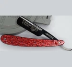 Dovo Barbarossa Folding Knife 0.63" Carbon Steel Razor Blade Acrylic Handle. Fixed Price $123.19.