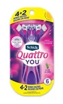 1 Schick Women Quattro You Disposable Razors Exotic Violet Blooms Scent 6 Ct. Fixed Price $35.99.