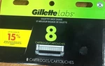 Gillette Labs Razors Blade Refill With Exfoliating Bar Men's 8 Cartridges. Fixed Price $23.24.