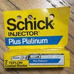 Vintage Schick Injector Plus Platinum 7 Teflon Coated Blades Made Usa New. Fixed Price $14.99.
