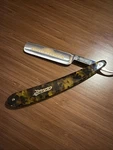 Dovo Special 5/8" Straight Razor With Faux Tortoise Handle, Model # 1516580. Fixed Price $150.00.