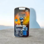 Gillette Fusion Proshield Chill Flexball Razor + Refill Cartridge Blue Open Pack. Fixed Price $14.98.