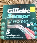 1992 Gillette Sensor Razor Cartridges Pack For Women One Of 5 Nos Sealed. Fixed Price $19.97.