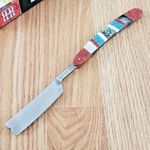 Rough Ryder Folding Razor 3.5" Mirror Finish Stainless Blade Mop/abalone Handle. Fixed Price $19.79.