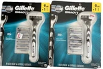 2 Pack Gillette MACH3 1 Razor And 6 Cartridges Set Sharper Blades Each. Fixed Price $25.16.