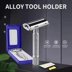 Double Edge Safety Razor Stainless Steel Shaving Kit Barber Tool With Blade. Fixed Price $9.99.