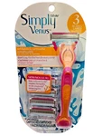 Gillette Simply Venus Razor With 4 Refills. Fixed Price $7.50.