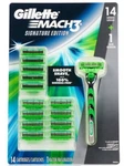 14 Gillette MACH3 Signature Edition Sensitive Razor Blades Refill Cartridges 8. Fixed Price $72.99.