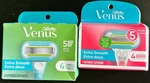 Gillette Womens Venus Embrace 4-CARTRIDGES (3 PACK)-2 Boxes. Fixed Price $21.99.