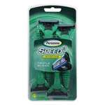 Triple Blade Speed 3 Pivoting Disposable Razor 4 Count By Personna. Fixed Price $10.09.