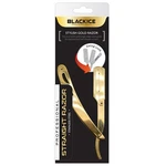 Black Ice Shaving Straight Razor Butterfly Swing Lock. Fixed Price $19.99.