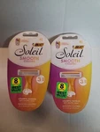 2 Packs Bic Soleil Color Collection Women's Disposable Razor, 3 Blade, 8 Razors. Fixed Price $18.99.