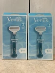 Gillette Venus Smooth Doux Razor 3 Blades 1 Cartridge Blue White Women. Fixed Price $12.99.