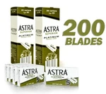 200 Astra Double Edge Shaving Razor Blades Old Stock Made Russia. Fixed Price $44.99.