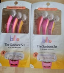 2 New Packs Of 3 Billie Disposable Razor - Sunburst Set. Fixed Price $19.99.