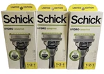 Lot 3 Schick Hydro Sensitive Skin Comfort Mens 5 Blades - 1 Razor + 2 Cartridges. Fixed Price $19.56.