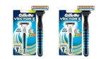 2X Gillette Vector 3 Razor With 1 Cartridge Self-adjusting Blades. Fixed Price $14.50.