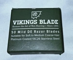 Vikings Stainless Steel Double Edge Safety Razor 50 Count Mild New!. Fixed Price $17.00.