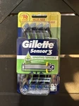 Gillette SENSOR3 Sensitive Disposable Razors For Men 8 Count 96 Shaves. Fixed Price $15.95.