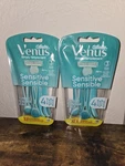 Lot (2) Gillette Venus Simply Sensitive Disposable Razors, 4-PACK, 3 Blades. Fixed Price $12.99.
