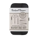 Rockwell Razors Stainless Steel Manicure Set (5 Piece) Black Travel Case, New. Fixed Price $21.95.