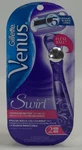 Gillette Venus Swirl Flexi Ball Womens 5 Blade Razor + (2) Refill Cartridges Nip. Fixed Price $14.99.
