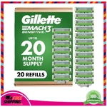 20X MACH3 Sensitive Razor Blades For Men Gentle Shaving Soft Skin. Fixed Price $68.06.
