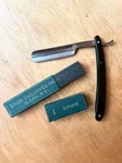1940S Taylor Eye Witness Hollow Ground Straight Razor Great Shape Box Barber. Fixed Price $80.00.