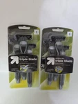 Up&up Triple Blade Sentive Skin 3 Disposable Razors (2 Pack). Fixed Price $16.50.