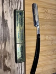 Dovo Best Quality Edition Folding Straight Razor Blade Black Plastic Handle Read. Fixed Price $99.79.