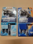 New Gillette /BLUE3 Ice Disposable Razor, Count - (2 PACKS=6 Razors.). Fixed Price $11.99.
