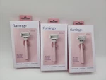 Lot Of 3 Flamingo 5-BLADE Women's Razor Handle + 2 Refills Rose. Fixed Price $24.99.