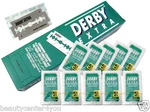New!! Derby Extra Platinum Coated Double Edge Safety Razor Blades. Fixed Price $9.75.