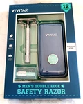Vivitar Mens Double Edge Razor & 12 Blades Bonus Storage Case / Free Shipping. Fixed Price $24.99.