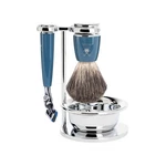 Hle Rytmo 4-PIECE Pure Badger 5-BLADE Razor Modern Luxury Wet Shaving Set. Fixed Price $185.01.