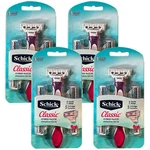 Pack Of (4) New Schick Classic Hybrid Razor 1 Handle 5 Cartridges With 3 Blades. Fixed Price $31.99.