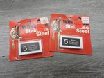 Wilkinson Sword Stainless Steel Razor Blades 2 Packs Of 5-- 10. Fixed Price $14.99.