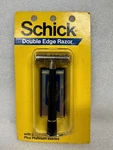 Schick Double Edge Razor With 2 Teflon Coated Plus Platinum Blades New Nos. Fixed Price $59.99.
