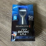 Remington King Of Shaves Men Razor 5-BLADE + 3 Cartridges. Fixed Price $9.97.