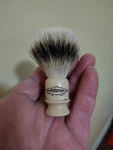Vintage Restored Gillette Shave Brush With New 16MM Hmw Shd Silver Tip Badger. Fixed Price $100.00.