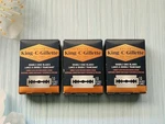 King Gillette Double Edge Razor Blades, 10 Ct Per Box, Total 30. Fixed Price $17.95.