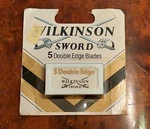 Vintage Made Uk Wilkinson Sword Razor Shaving 5 Double Edge Blades Original Pack. Fixed Price $24.99.