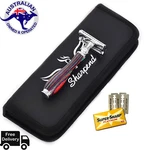 Sharp Shaving Kit / Safety RAZOR+10 Blades Pack Heavy Duty Au. Fixed Price $13.06.