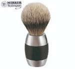 Merkur Silvertip Aluminum Badger Shaving Brush W/ Chrome Black Handle #90120011. Fixed Price $97.12.