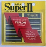 Schick Super Ii Twin Blade Cartridges -new 9 Pack. Fixed Price $14.99.
