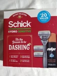 Schick Hydro Sensitive Holiday Gift Set Razor + Refills & Shave Gel New. Fixed Price $12.00.